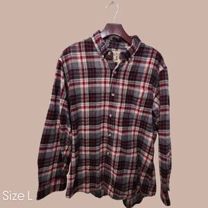 RedHead Men's Plaid Shirt - Red, Black, and White